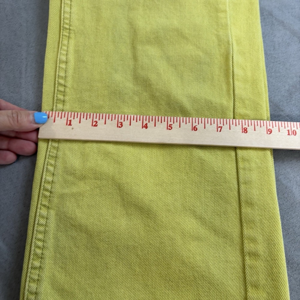 BDG Urban Outfitters Womens High Rise Loose Baggy Jeans Sz 25 Lime Green Grunge‎ - Picture 7 of 14